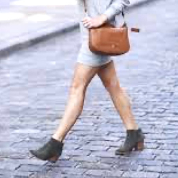 BC BORN IN CALIF DEPTH MARBLED FAUX NUBUCK POINTED-TOE BLOCK HEEL ANKLE BOOT Sz9 - Picture 2 of 14